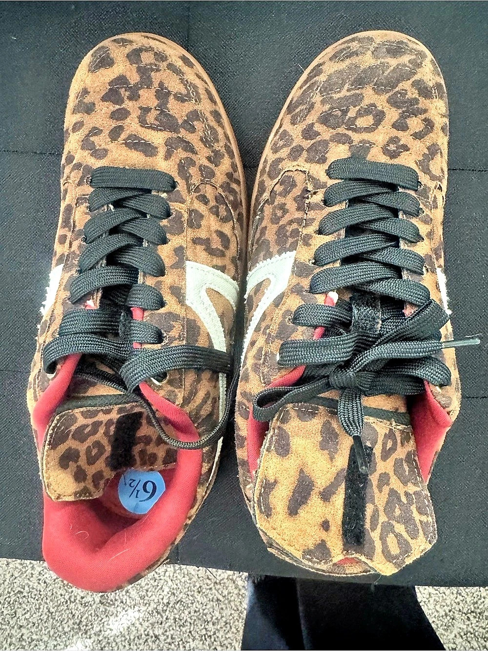 Leopard Print Sneakers US 6.5